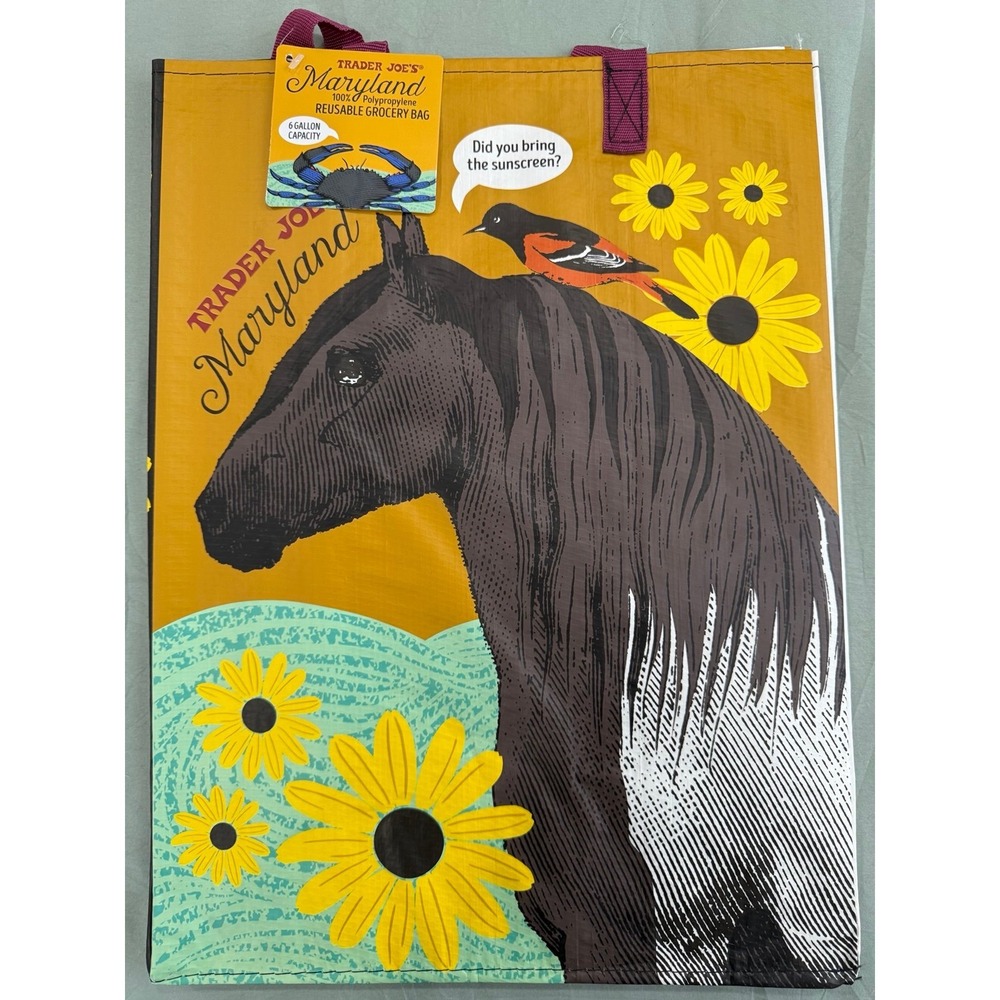 Trader Joe's Maryland Reusable Tote Grocery Bag (2024)